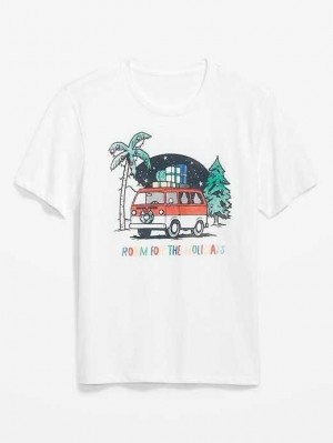 Old Navy Matching Graphic T-Shirt T-shirts Herren Calla Lilies | 5432JZDQC