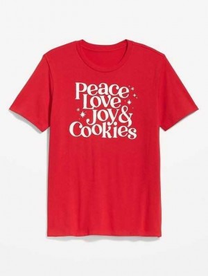 Old Navy Matching Graphic T-Shirt T-shirts Herren Rot | 1485PDERS