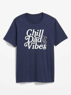Old Navy Matching Graphic T-Shirt T-shirts Herren Chill Dad Vibes | 1528EPOUL