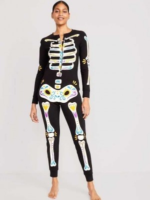 Old Navy Matching Halloween One-Piece Pajamas Pyjama Damen Mehrfarbig | 4318VMIDZ