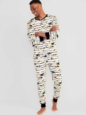 Old Navy Matching Halloween One-Piece Pajamas Unterteile Herren Mummy Treats | 0657QSLDE