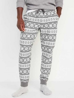 Old Navy Matching Printed Flannel Jogger Pajama Pants Pyjama Herren Polar Bears | 9064SBXJH