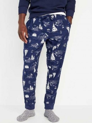 Old Navy Matching Printed Flannel Jogger Pajama Pants Pyjama Herren Weiß | 0219HLIBC