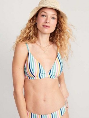Old Navy Matching Printed Triangle Bikini Swim Top Badeanzüge Damen Mehrfarbig | 1590WXIJD