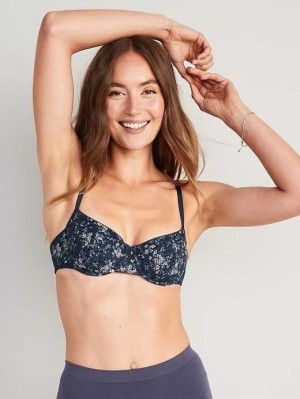 Old Navy Mesh Underwire Balconette Bra BHs Damen Navy | 9534QMBAV