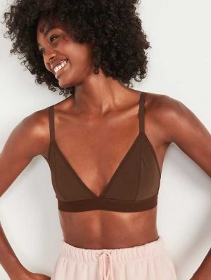 Old Navy Mesh V-Neck Bralette Top BHs Damen Dunkel | 3819GKRQC