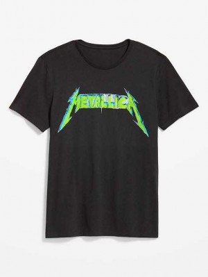 Old Navy Metallica Gender-Neutrale T-Shirt T-shirts Herren Schwarz | 2019ZYULK