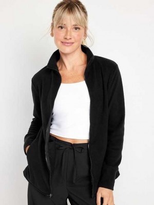 Old Navy Microfleece Zip Jacket Lauftop Damen Schwarz | 4180GJICO
