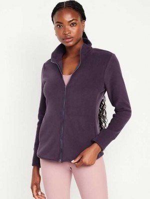 Old Navy Microfleece Zip Jacket Lauftop Damen Nebula | 4638GBWOJ