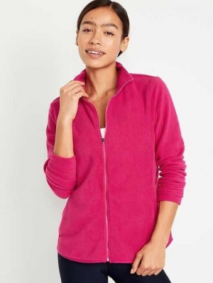 Old Navy Microfleece Zip Jacket Lauftop Damen Rosa | 7259DHRQW