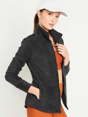 Old Navy Microfleece Zip Jacket Lauftop Damen Grau | 1498FCPBN