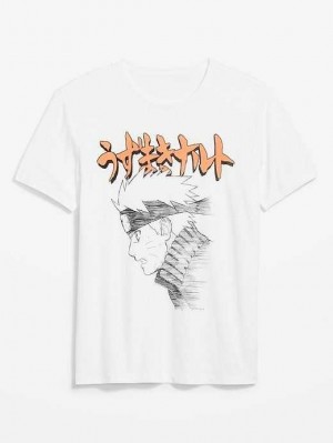 Old Navy Naruto Gender-Neutrale T-Shirt T-shirts Herren Weiß | 3652TQZBV