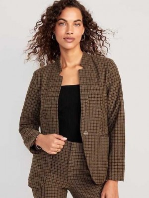 Old Navy Notched-Collar Pixie Blazer Mäntel Damen Houndstooth | 3428NMAYQ