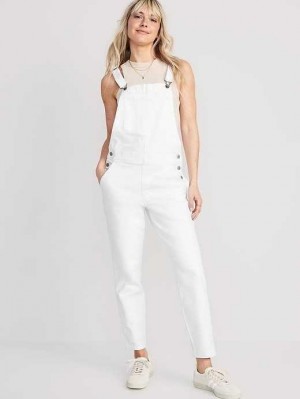 Old Navy OG Gerade White Workwear Jean Overalls Jeans Damen Weiß | 2578KCSXP