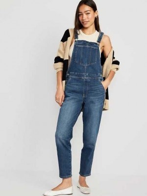 Old Navy OG Gerade Workwear Jean Overalls Jeans Damen Dunkelwaschen | 5160PVJCI