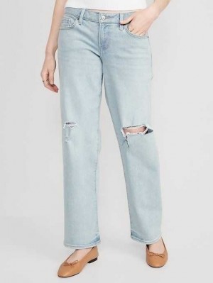 Old Navy OG Loose Ripped Jeans Jeans Damen Hellwaschen | 5612PLHJS