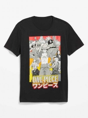 Old Navy One Piece Gender-Neutrale T-Shirt T-shirts Herren Schwarz | 3028NOQCD