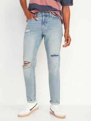 Old Navy Original Gerade Taper Non-Stretch Jeans Jeans Herren Hellwaschen | 3809NBAKY