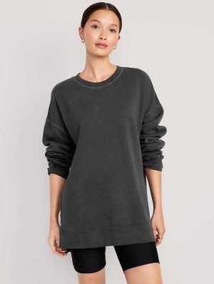 Old Navy Oversized Boyfriend Tunic Sweatshirt Sweatshirt Damen Panther | 7801ZFLVM