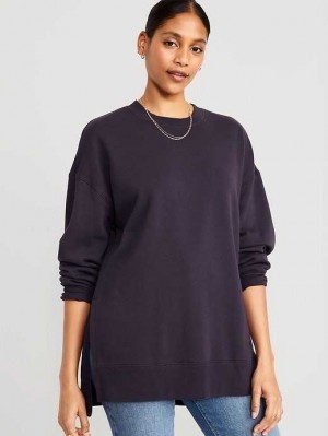 Old Navy Oversized Boyfriend Tunic Sweatshirt Sweatshirt Damen Nebula | 8690RNVAT