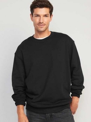 Old Navy Oversized Crew-Neck Sweatshirt Sweatshirt Herren Schwarz | 9632NKXQF