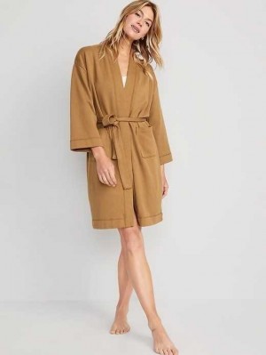 Old Navy Oversized Fleece Pajama Robe Pyjama Damen Sycamore Bark | 2831WJEUF
