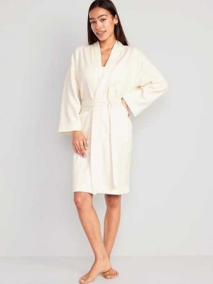 Old Navy Oversized Fleece Pajama Robe Pyjama Damen Creme De La Creme | 5492AGLJX