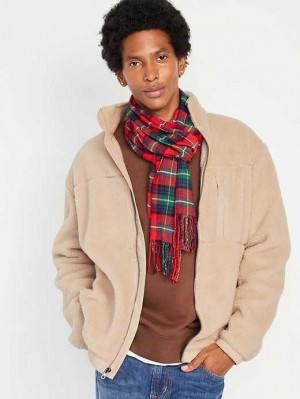 Old Navy Oversized Sherpa Zip Jacket Sweatshirt Herren Grau | 8461HYOKG