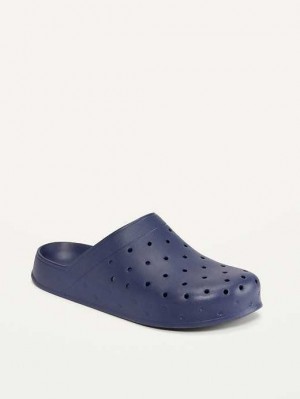 Old Navy Perforated Clog Shoes Clogs Damen Navy | 9514FPUIA