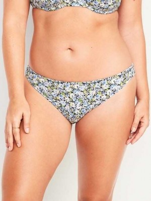 Old Navy Pique Klassische Bikini Swim Bottoms Badeanzüge Damen Blau | 6201EHDUM