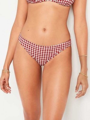 Old Navy Pique Klassische Bikini Swim Bottoms Badeanzüge Damen Rot | 7329PQSDB