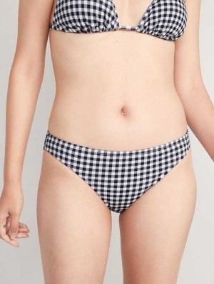 Old Navy Pique Klassische Bikini Swim Bottoms Badeanzüge Damen Blau | 7634FHERQ