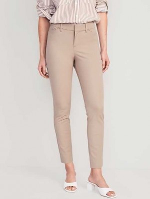 Old Navy Pixie Schlank Ankle Pants Hose Damen Beige | 9756DWQFU