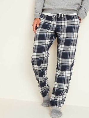 Old Navy Plaid Flannel Pajama Pants Pyjama Herren Blau | 4695BINOD