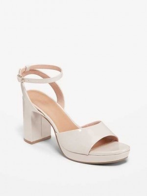 Old Navy Plattform Heels Hohe Schuhe Damen Beige | 1760EZMTH
