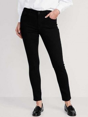 Old Navy Pop Icon Black-Wash Schlank Jeans Jeans Damen Schwarz | 3649SMONF