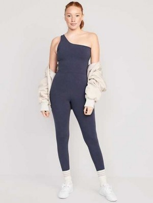 Old Navy PowerChill One-Shoulder 7/8 Bodysuit Sportbekleidung Damen Volcanic Glass | 2107KUTBG