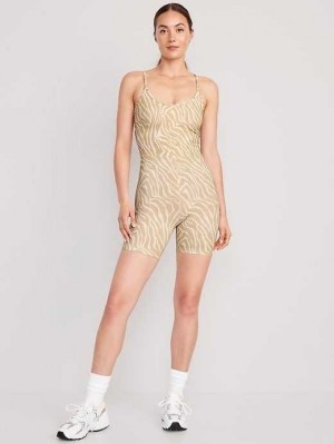 Old Navy PowerChill Racerback Bodysuit Sportbekleidung Damen Zebra | 0179WQNTE