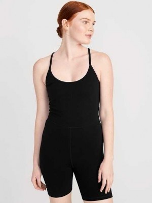 Old Navy PowerChill Racerback Bodysuit Sportbekleidung Damen Schwarz | 0826MLBFT