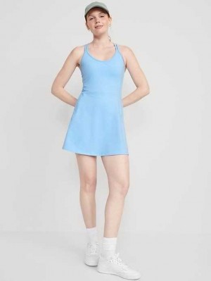 Old Navy PowerChill Ärmellose Riemchen Shelf-Bra Kleider Sportbekleidung Damen Breakwater | 2038LJQZT