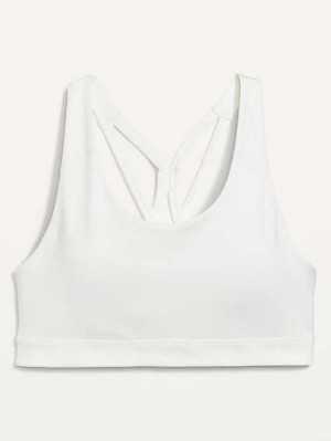 Old Navy PowerPress Riemchen Sports Bra Sportbekleidung Damen Weiß | 5960FNCRX