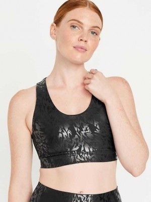 Old Navy PowerSoft Cross-Riemen Sports Bra BHs Damen Schwarz | 7503MXFUQ