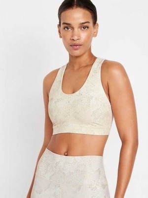 Old Navy PowerSoft Cross-Riemen Sports Bra BHs Damen Rattlesnake Print | 0875OWDSG