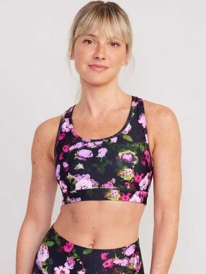 Old Navy PowerSoft Racerback Sports Bra BHs Damen Lila | 0396IGRLU