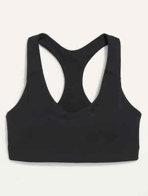 Old Navy PowerSoft Racerback Sports Bra Sportbekleidung Damen Schwarz | 0942UGRPI