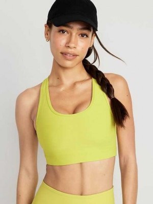 Old Navy PowerSoft Racerback Sports Bra BHs Damen Hellgrün | 1540LVTPD