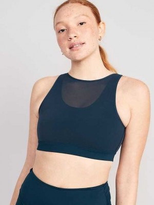 Old Navy PowerSoft Sports Bra BHs Damen Nautical Twilight | 3786JKXAL