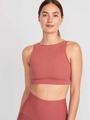 Old Navy PowerSoft Sports Bra BHs Damen Braun | 0516SKOZJ