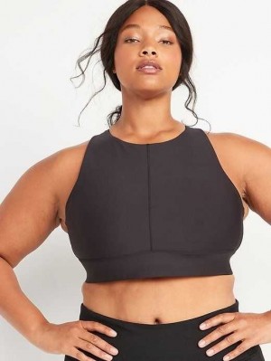 Old Navy Powersoft Cutout Sports Bra Sportbekleidung Damen Schwarz | 6421EHYLV