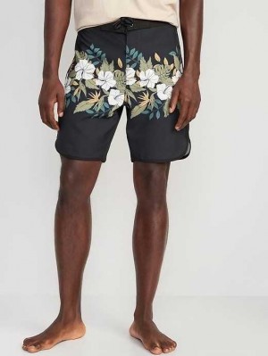 Old Navy Printed Built-In Flex Board Shorts Badeanzüge Herren Schwarz | 2049NKDAV